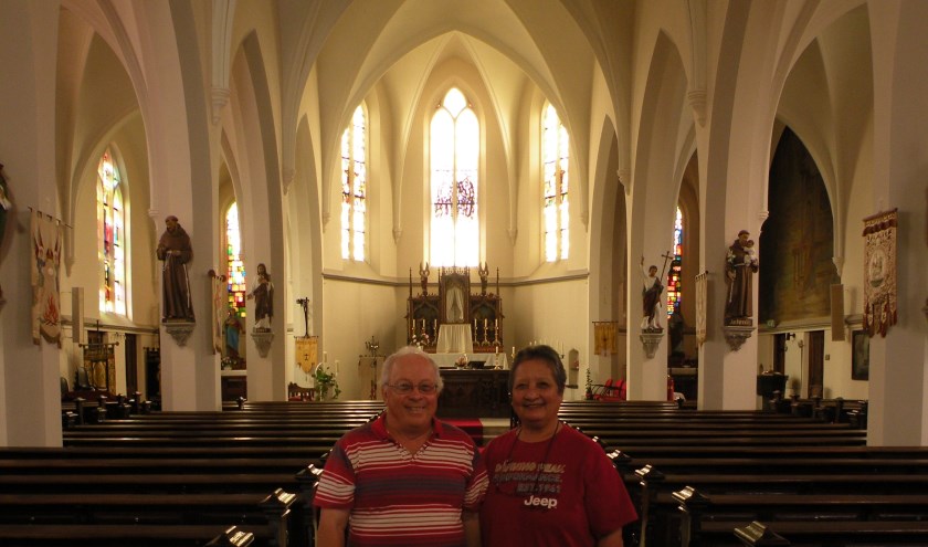 Het echtpaar Wels in de St. Jan de Doperkerk in Kilder. Foto: PR