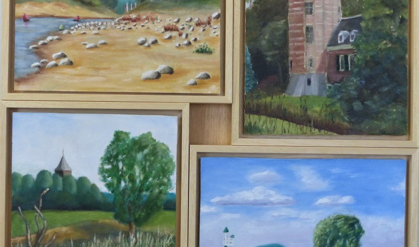 De plein air-schilderijen. Foto: Piet Elshof