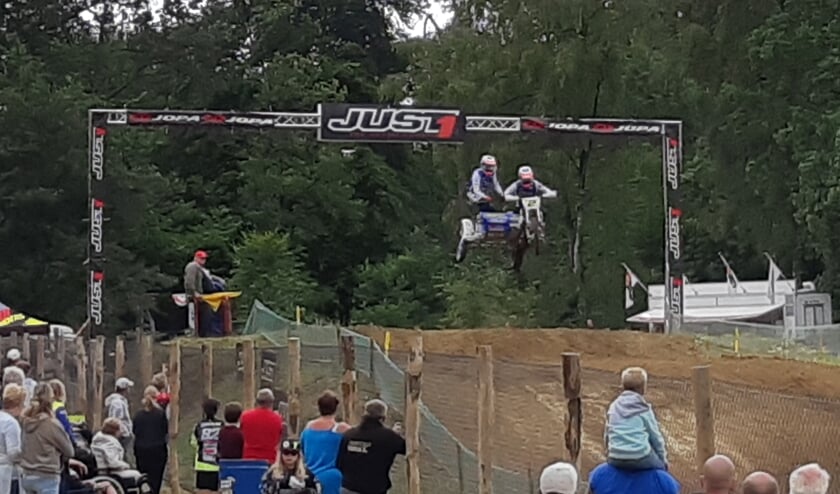 Hermans/Musset in actie op De Herikerberg in Markelo. Foto Willy Hermans