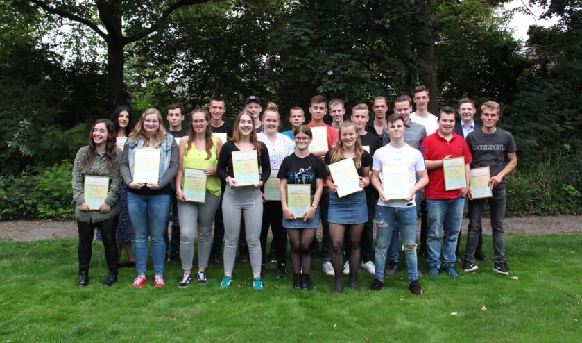 De geslaagde leerlingen van Pronova. Foto: PR