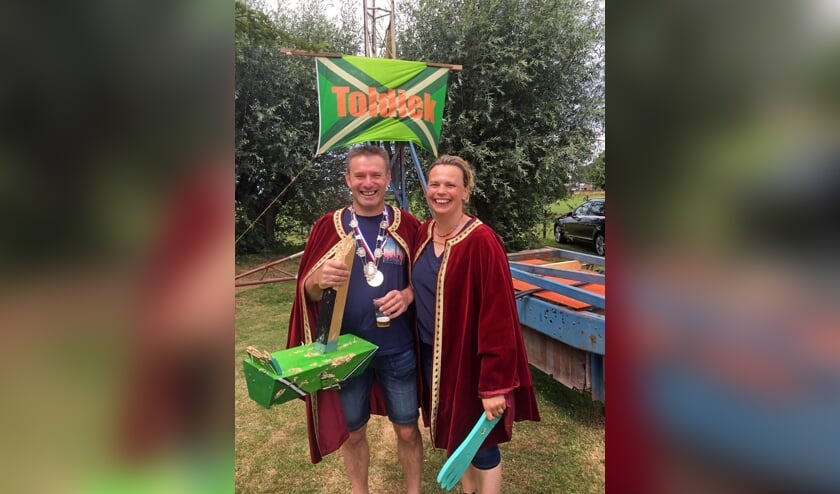Schutterskoning Toldijk 2019 Erik Heebink en zijn koningin Liesbeth Heebink-Kets. Foto: PR