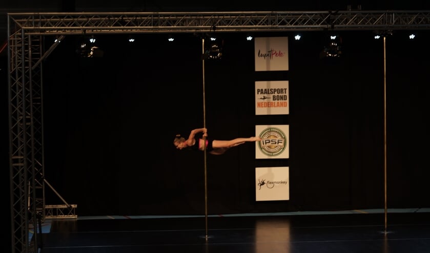 Marian van Vleuten tijdens het NK Paalsport 2019. Foto: A. Buntinx