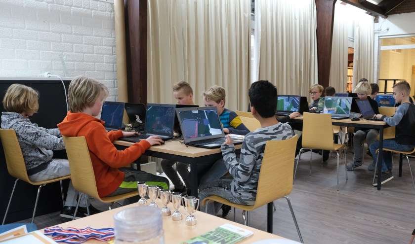 Voor de vorige editie van de Minecraft-wedstrijd was veel belangstelling. Foto: PR