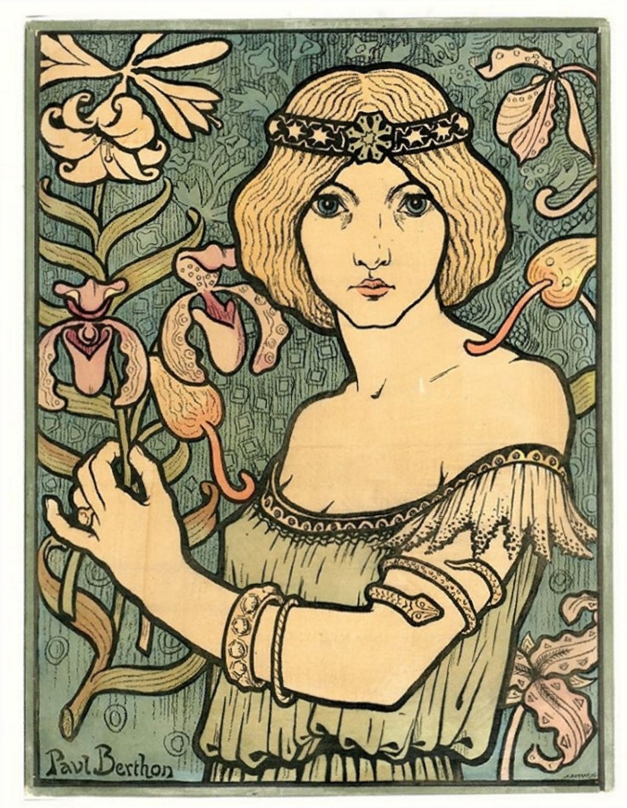 Vrouw in de Art Nouveau