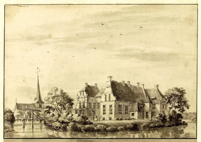 tekening van Jan de Beijer uit 1743