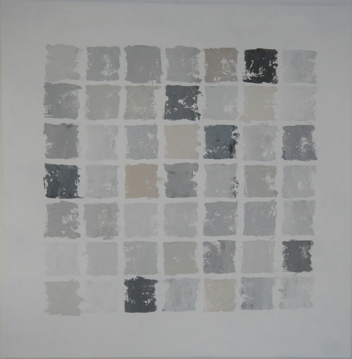 Schilderij '50 tinten grijs'
