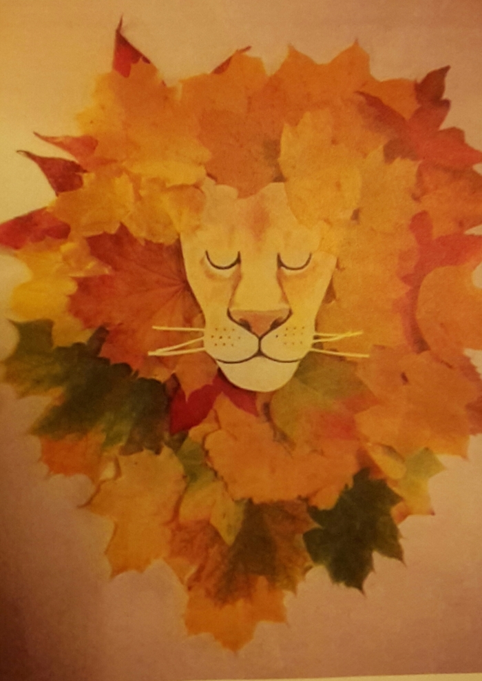 knutselen met herfstbladeren