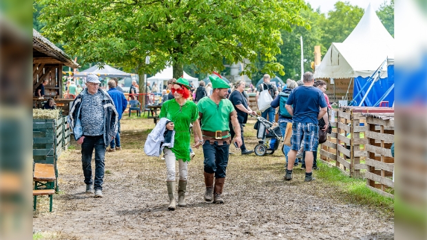 Eén van de straten bij de Farm & Country Fair