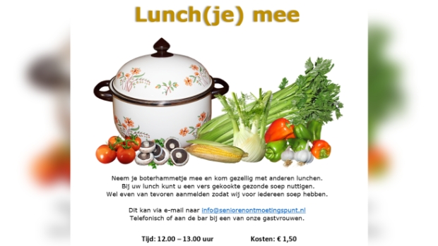 lunch(je) mee