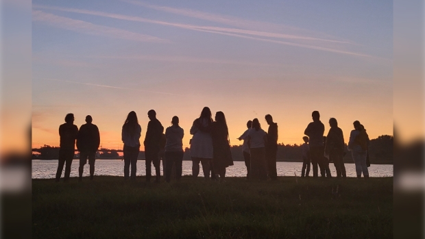 Wandelen bij zonsopgang