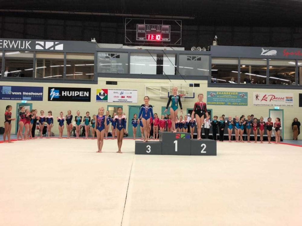 Denise met haar bronzen medaille
