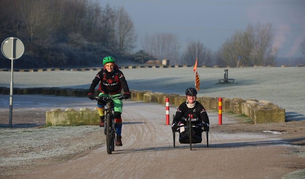 Foto via Facebook Tamara Veenendaal: MTB of handbike?