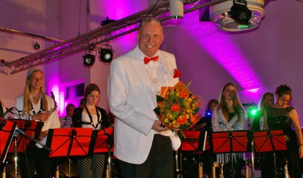 Dirigent Alwin van Halm, hier na een succesvol optreden.
