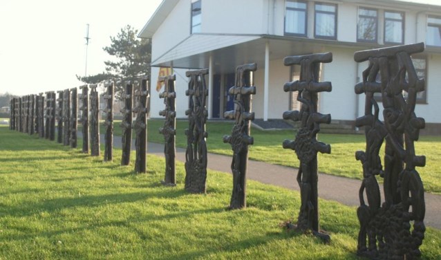 Het kunstwerk op de huidige locatie.