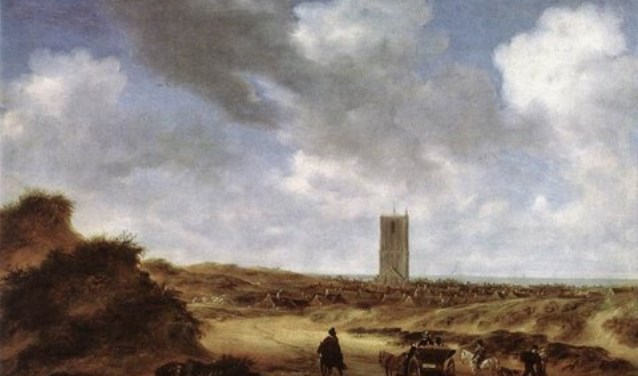 Gezicht op egmond-salomon van ruysdael.