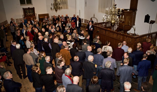 Burgemeester Romeyn houdt zijn toespraak