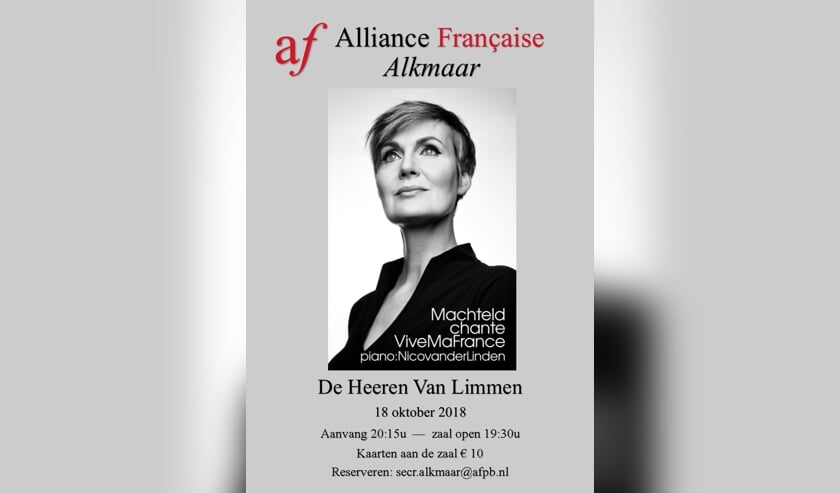 Machteld van der Gaag zingt Franse chansons.