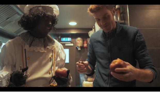 Chef-kok Jos Keijsper met de appeltaartpiet
