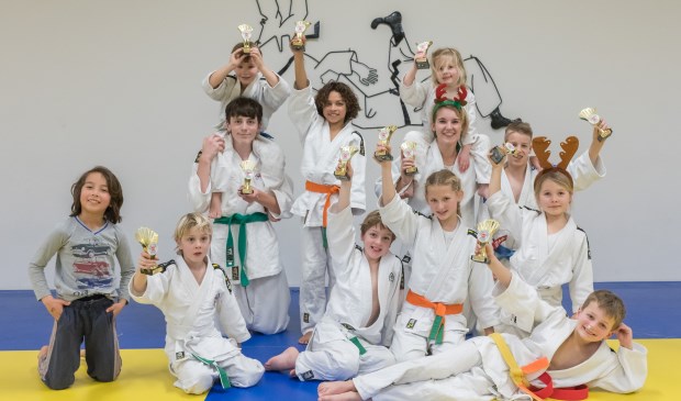 Het winnende team de Rendieren onder leiding van Birgit Stevenson.