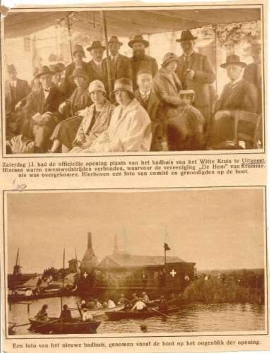 Artikel uit De Uitgeester, 30 juli 1926