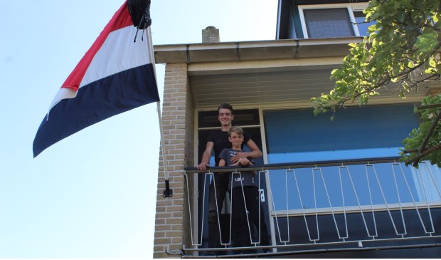 Teun Cornelisse mocht de vlag uithangen