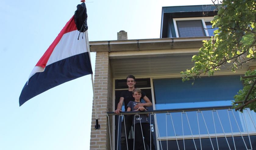 Teun Cornelisse mocht de vlag uithangen