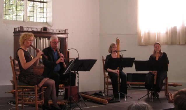 Het Brisk Recorder Quartet.