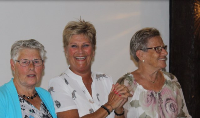 V.l.n.r. Truus Glorie, Willie Piepers, Ina Zeeman.