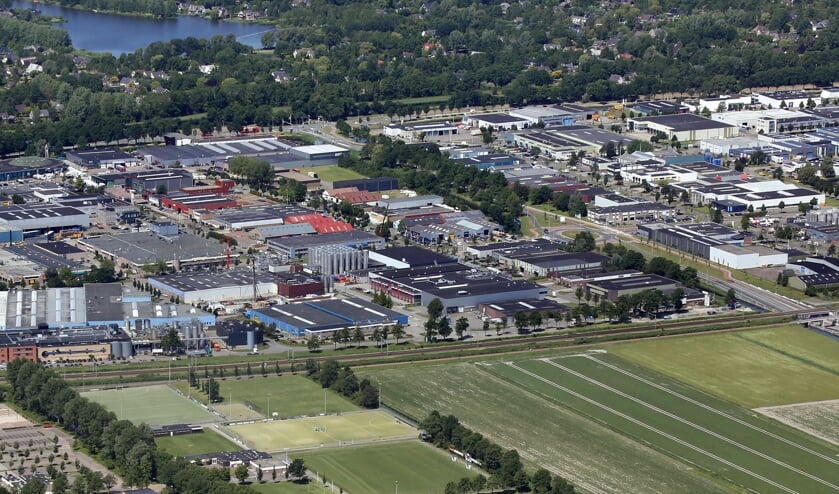 Bedrijventerrein Zandhorst in Heerhugowaard. Een van de plekken in de regio Alkmaar met bedrijfsdaken die geschikt zijn voor het opwekken van zonne-energie.