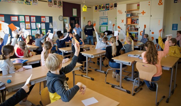 De quiz op de Meander geleid door wethouders Opdam en Dellemijn.