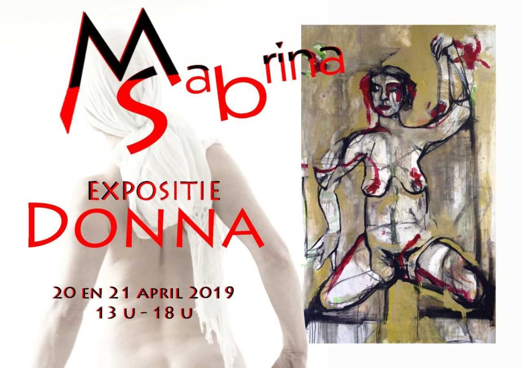 'Flora': de live painting die Sabrina Tacci in de lente van 2018 in het atelier van Marina & Sabrina maakte.