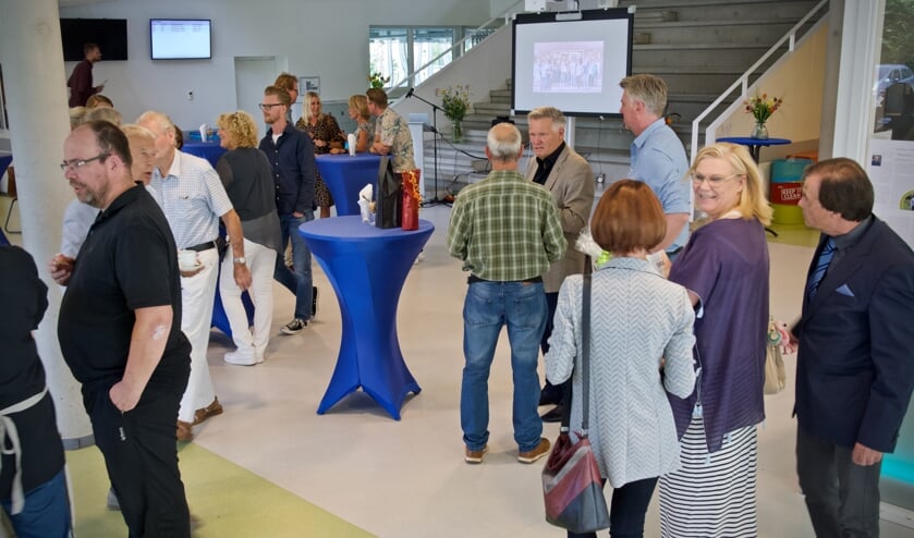 Dick Ramler tijdens zijn afscheidsreceptie.