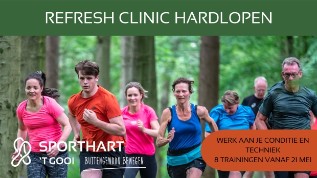 Sporthart lopers in actie tijdens de clinic
