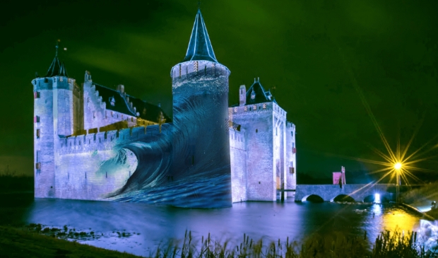 Muiderslot onder water