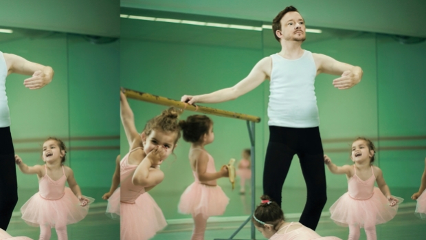 Wart Kamps in een balletles 