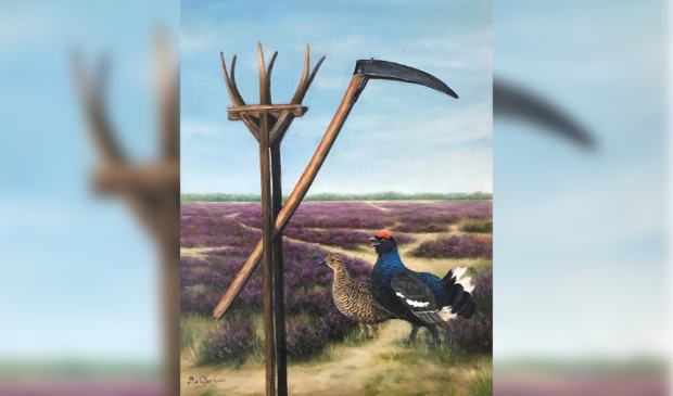 Schilderij Heden en verleden 