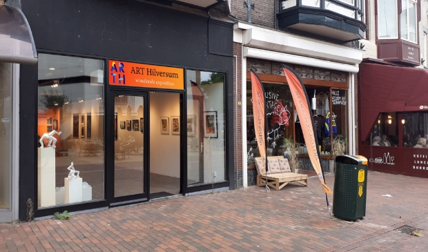 Vooraanzicht van de Pop-Up Galerie