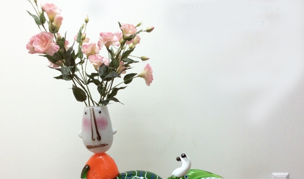 Glassculptuur van Wouter Stips