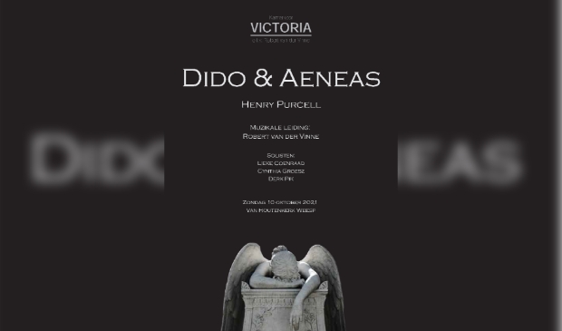 Flyer Dido en Aeneas door Kamerkoor Victoria