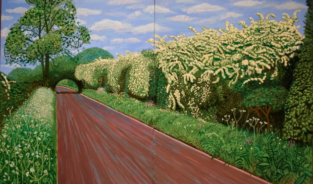  David Hockney, Hawthorn Blossom Near Rudston, 2008 © David Hockney. Foto: Daniel Hartwig, 2017 (Flickr)