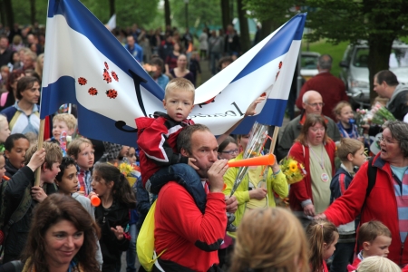 Feestelijke stemming.