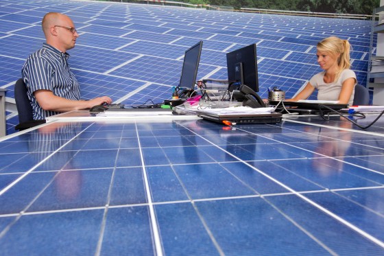 Bij SolarClarity in Weesp / foto Brian Elings