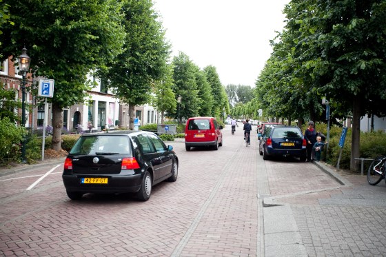 Hier mag straks met de parkeerschijf worden geparkeerd
