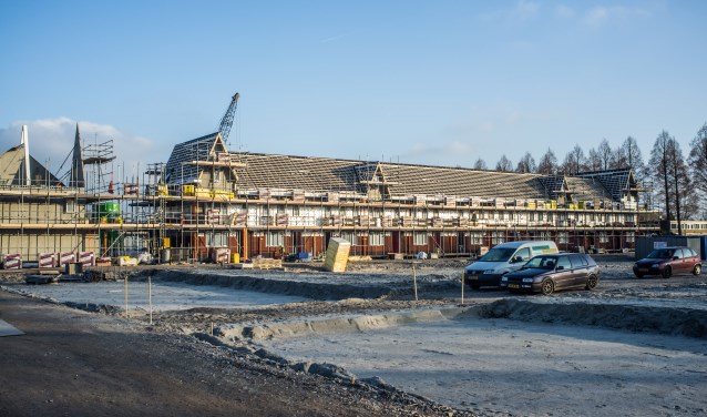 De bouwplaats aan de Papelaan.