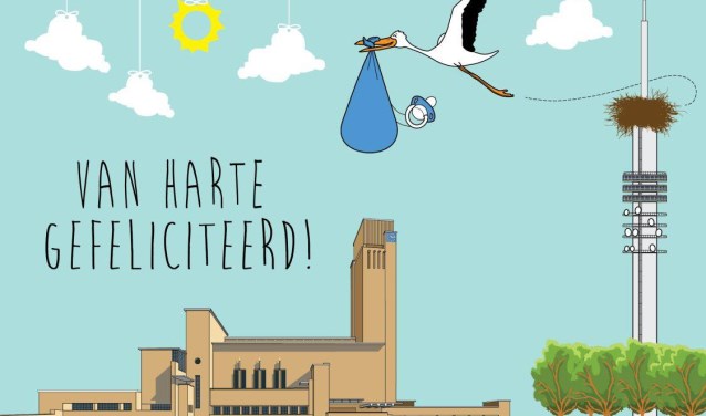 Het nieuwe kaartje, ontworpen door Eline Oort