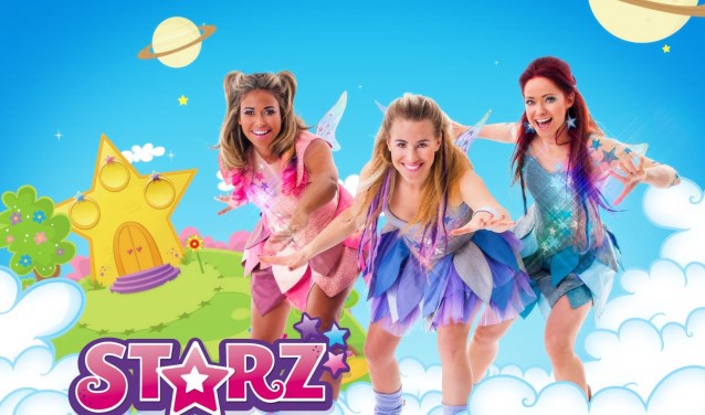 Starz, met in het midden Jantien als Glowy.