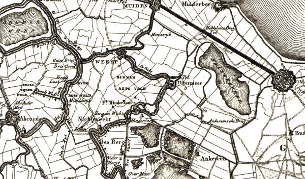 Weesp en omgeving in 1810.