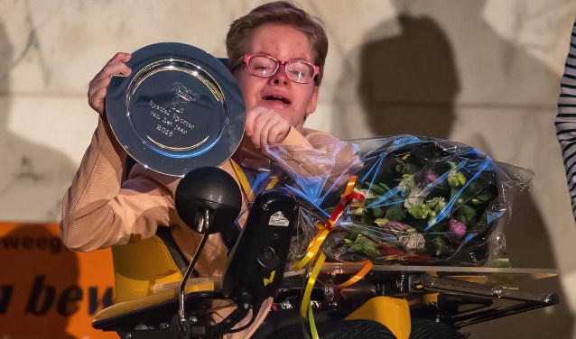 Blijdschap bij Chantal van Engelen. Zij werd de special sporter van 2016. Foto's: Bastiaan Miché