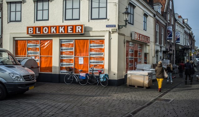 De Blokker bij de vorige verbouwing, eind 2016