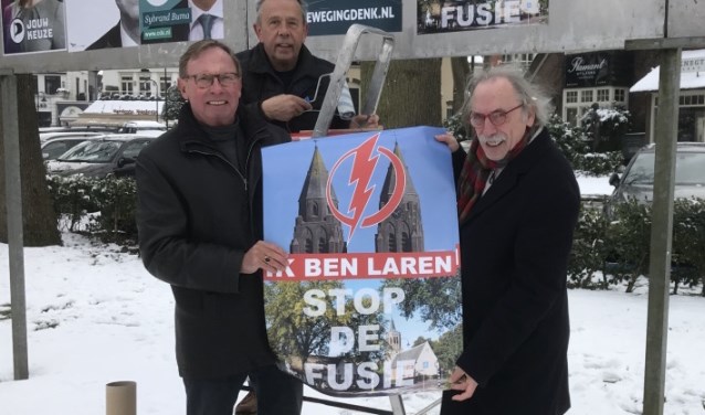 De posteractie 'Stop de Fusie' van eerder dit jaar.